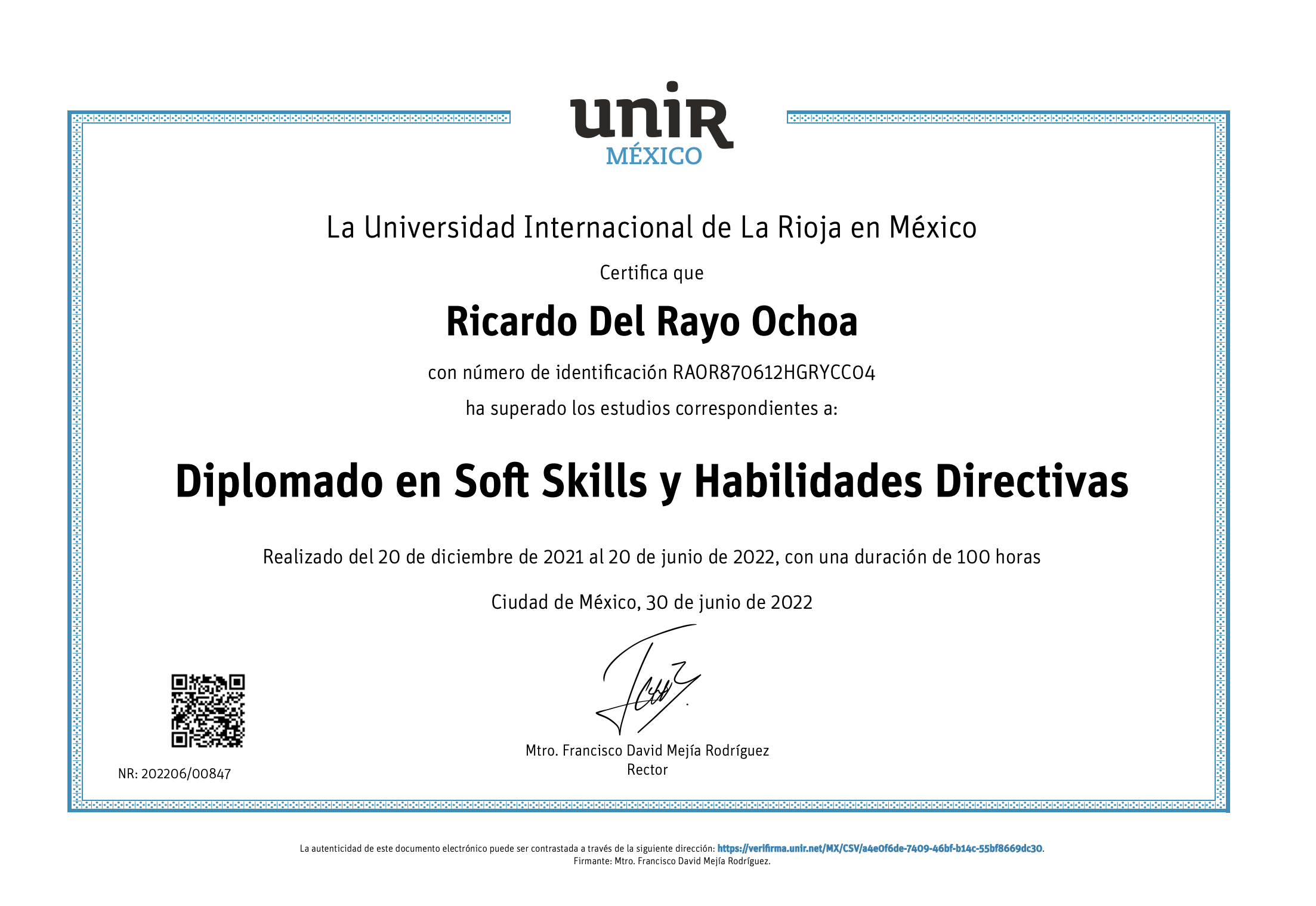 UNIR Verification