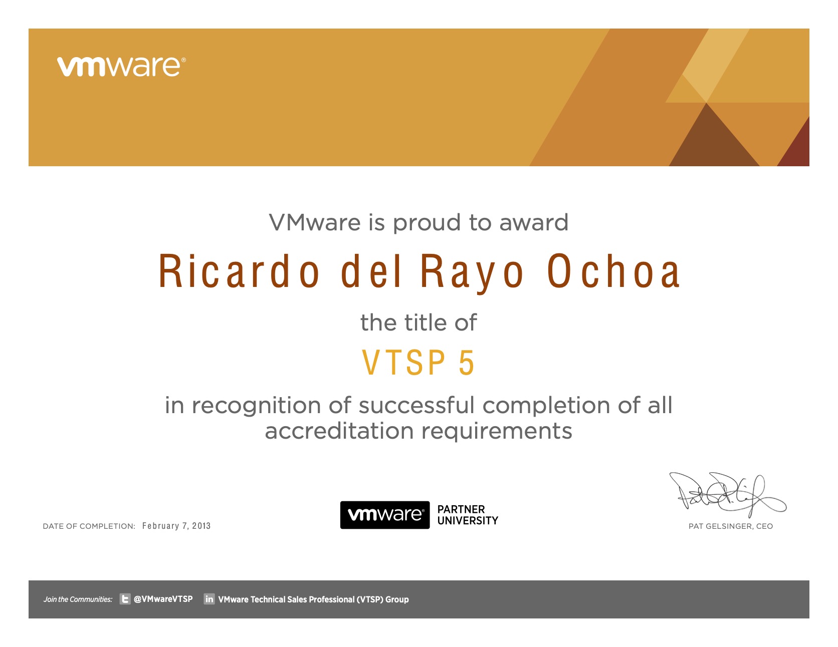 VMware VTSP 5